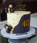 Black and light yellow cake ( 1kg )