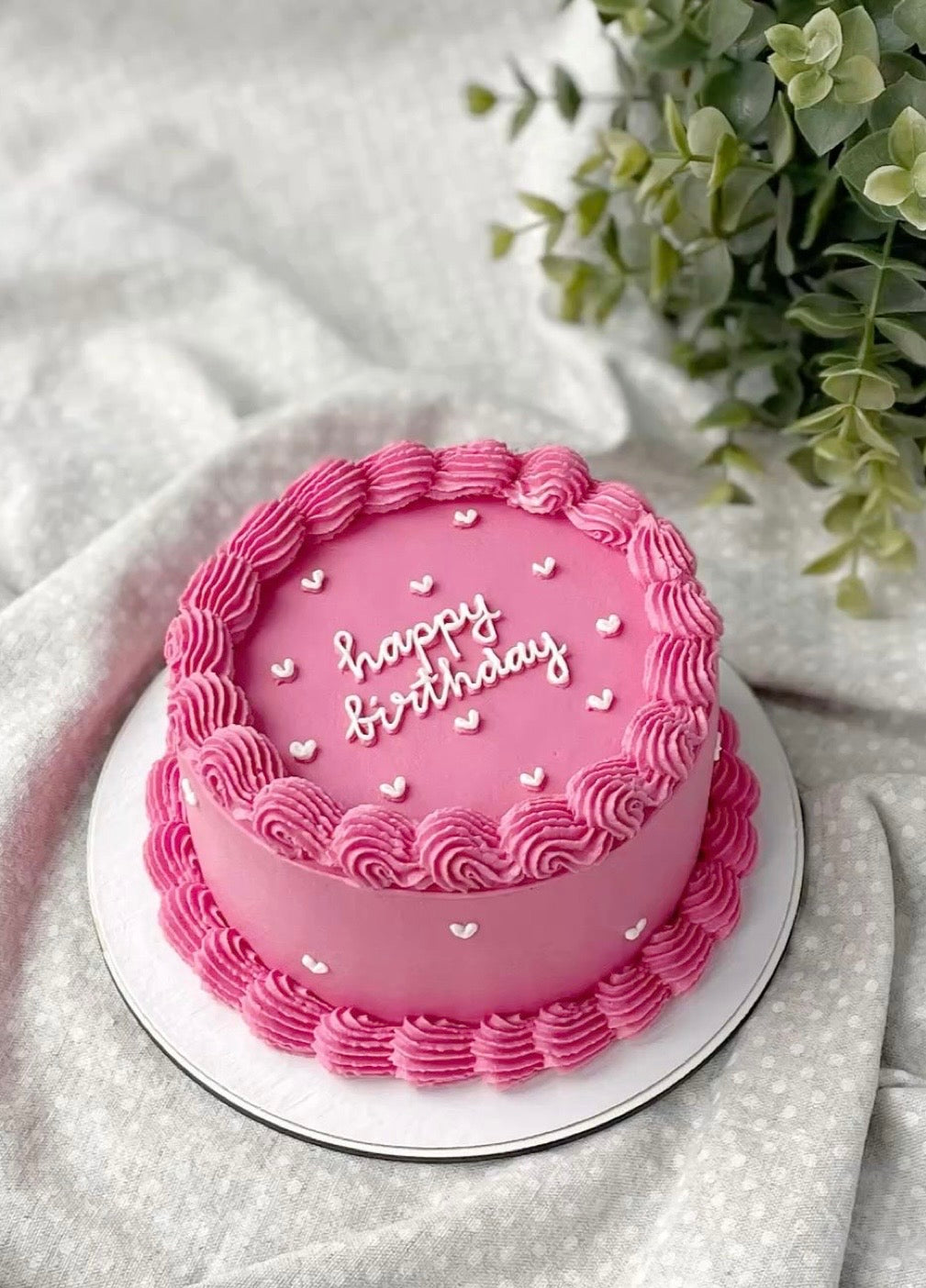 Vintage Dark Pink Cake ( 750g )
