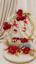 Red and golden boho ring tray. Buy it for
