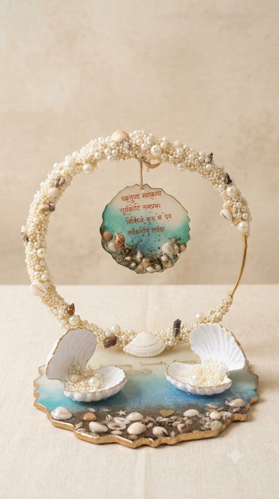 Beautiful Shell Resin Ring Tray