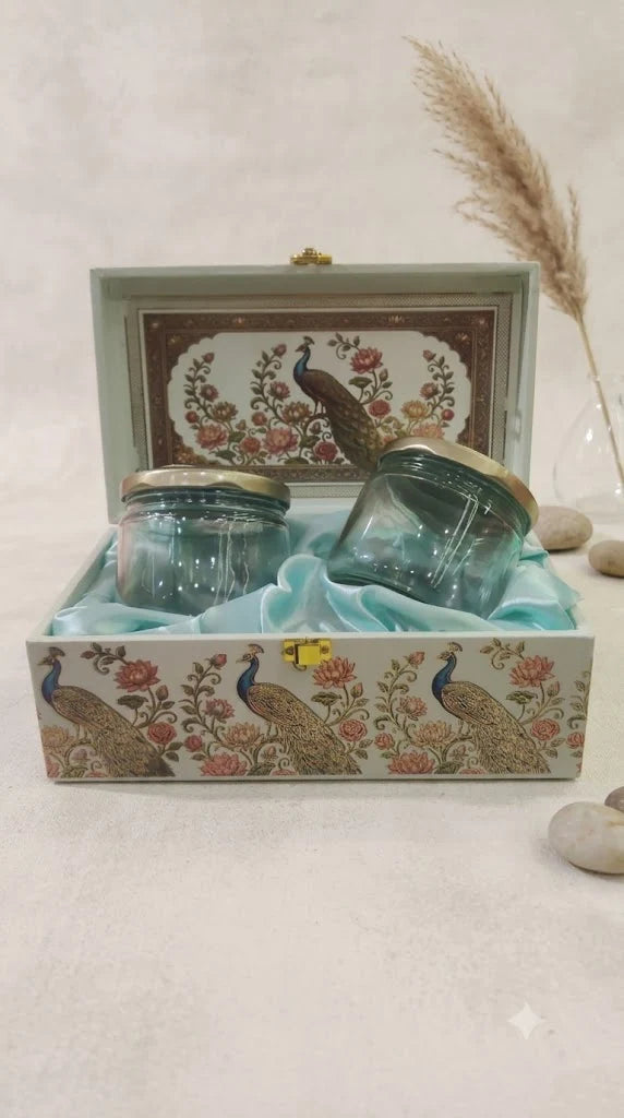 Peacock Theme 2 Jar Box