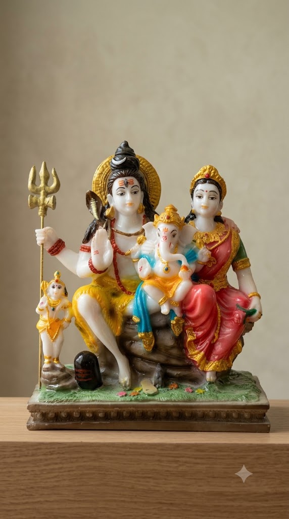 Attractive Mahadev and their Family Murti