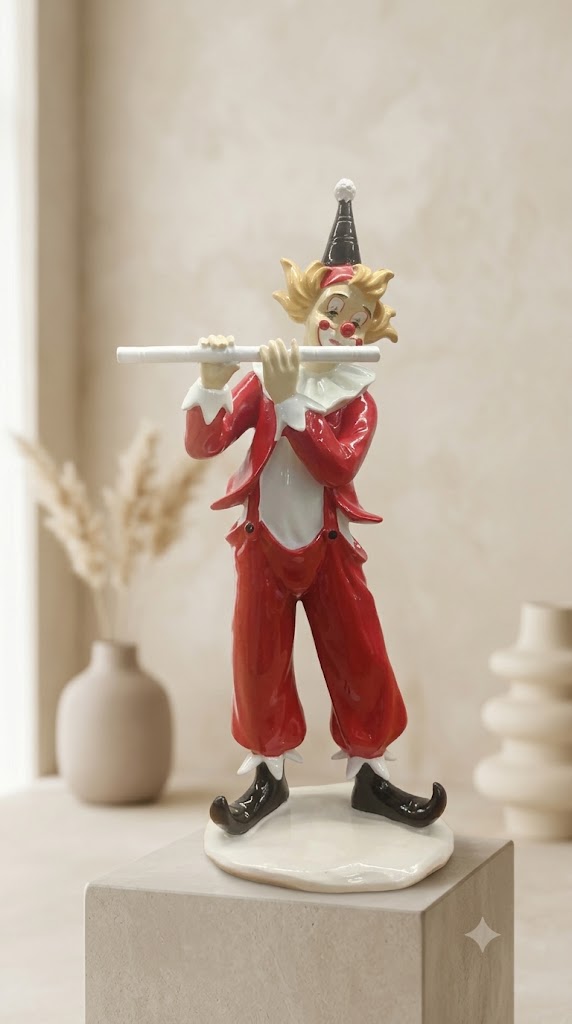 Joker With Flute Showpiece