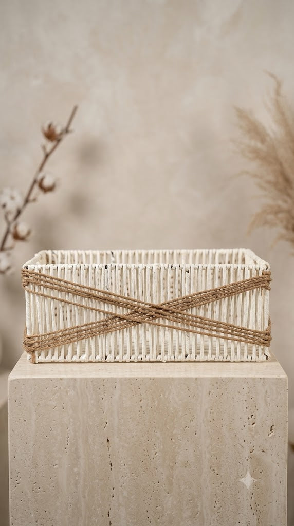 Big Square Shaped Handicraft Basket
