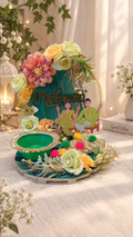 Floral Mehndi Couple Ceremony Platter