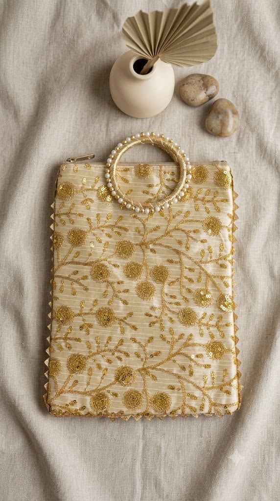 Small Round Handle Print Potli