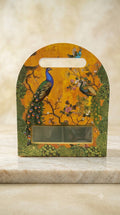 Peacock Theme Box With 2 Empty Jar