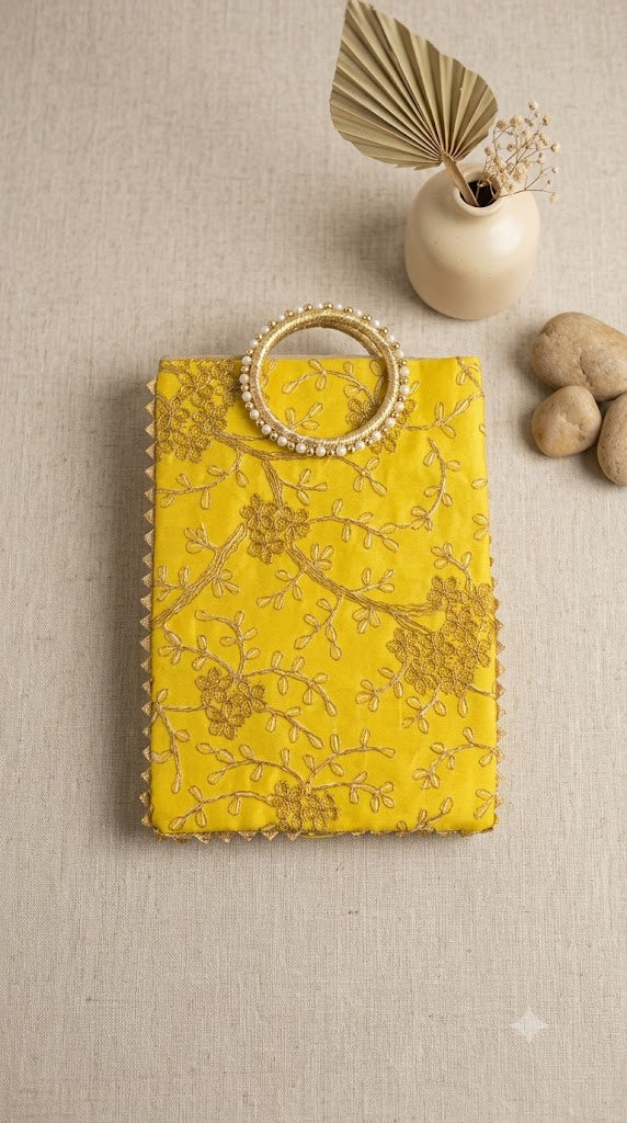 Round Circle Printed Pattern Potli