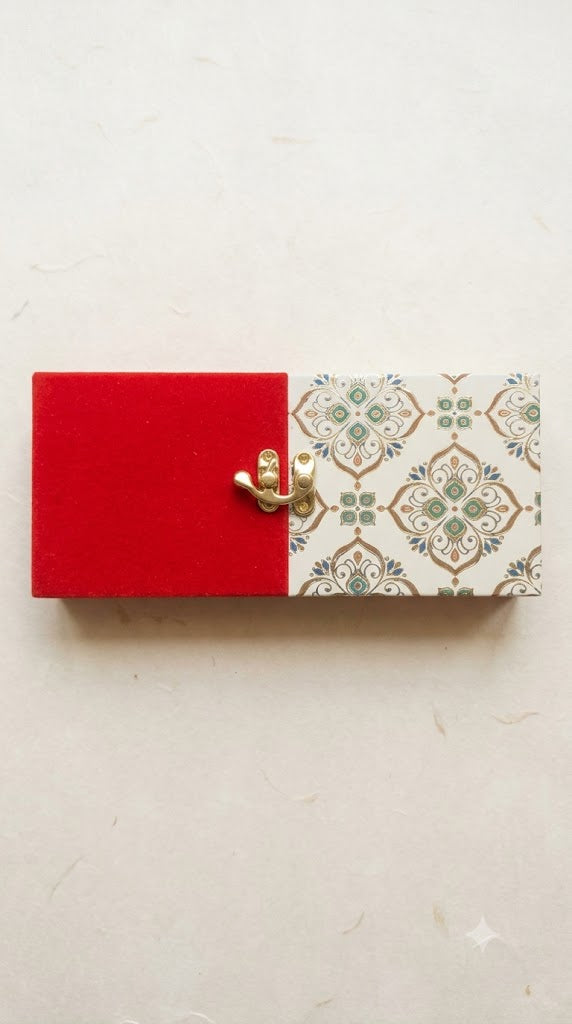 Red and White Beautiful Shagun Gaddi Box