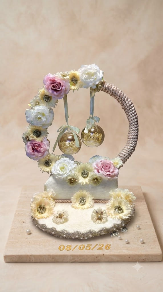 Floral Hanging Desgin Ring Tray