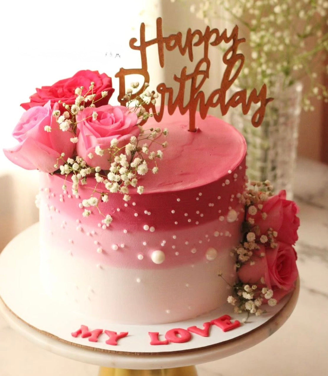 Rose Flowers Cake ( 1kg )