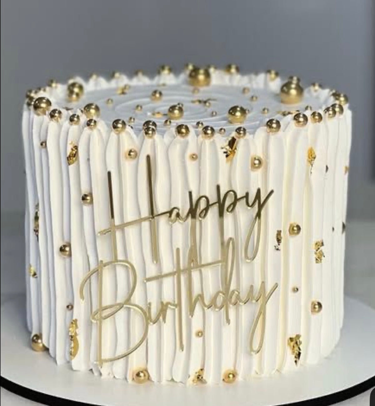 Gold Ball White Cake ( 1 kg )