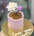 Lavender Fresh Flower Cake ( 500gm)