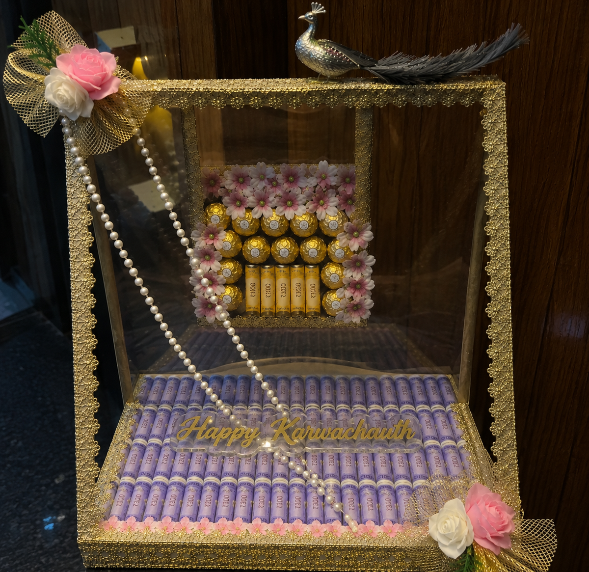 11000 wala duplex with ferrero karwachauth hamper