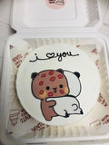 Panda Hug Bento Cake