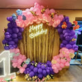 Pink And Blue Ballon Birthday Ring Decor