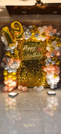 Golden Glam Shimmer Backdrop