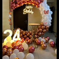 Blush & White - Birthday Balloon Ring Decor