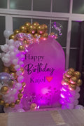 Rose Gold White Personalized Birthday Decor