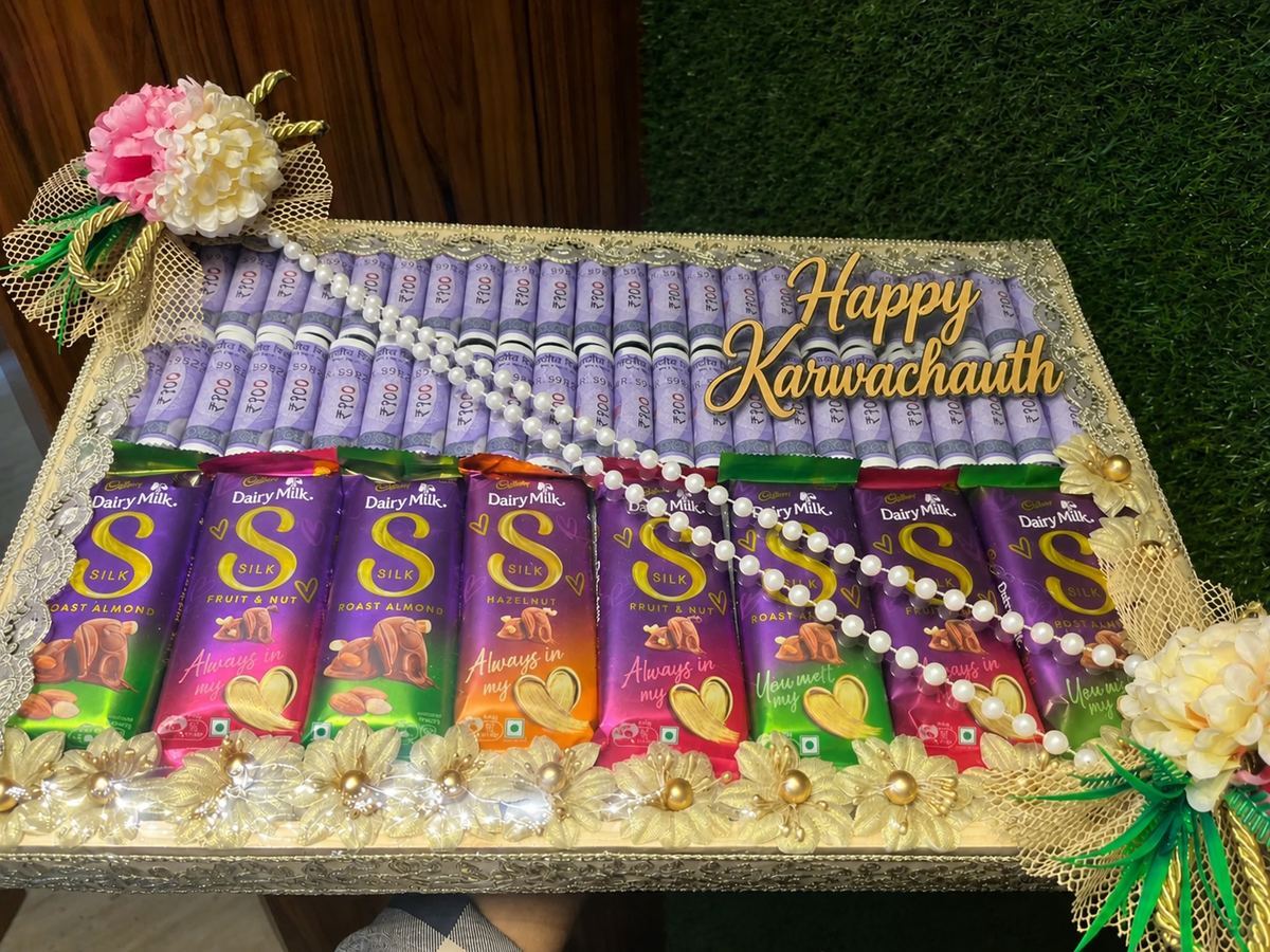 5100 + chocolate wala karwachauth hamper