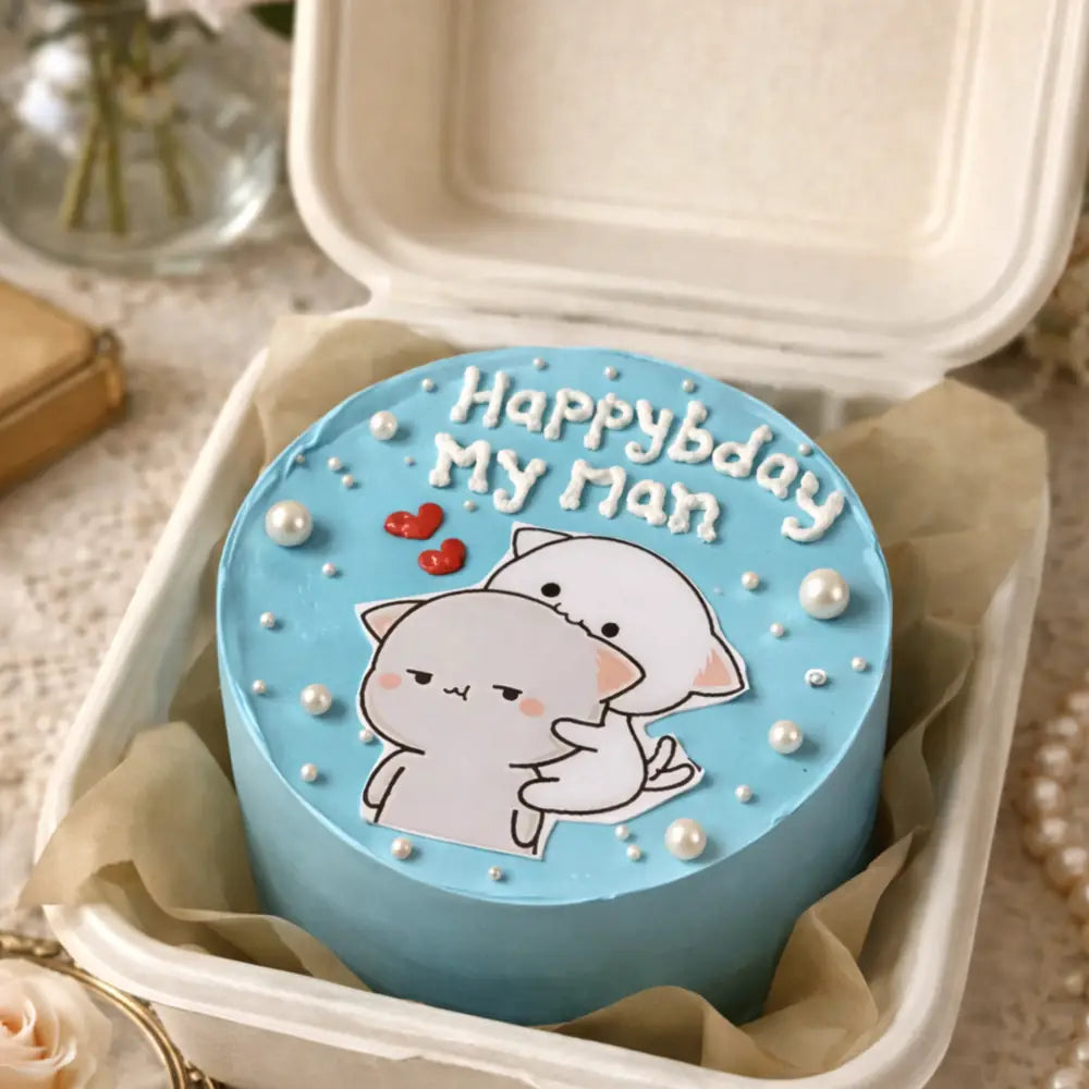 Cute Couple Bento Cake