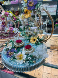 Floral pearl ring tray. Rent it for