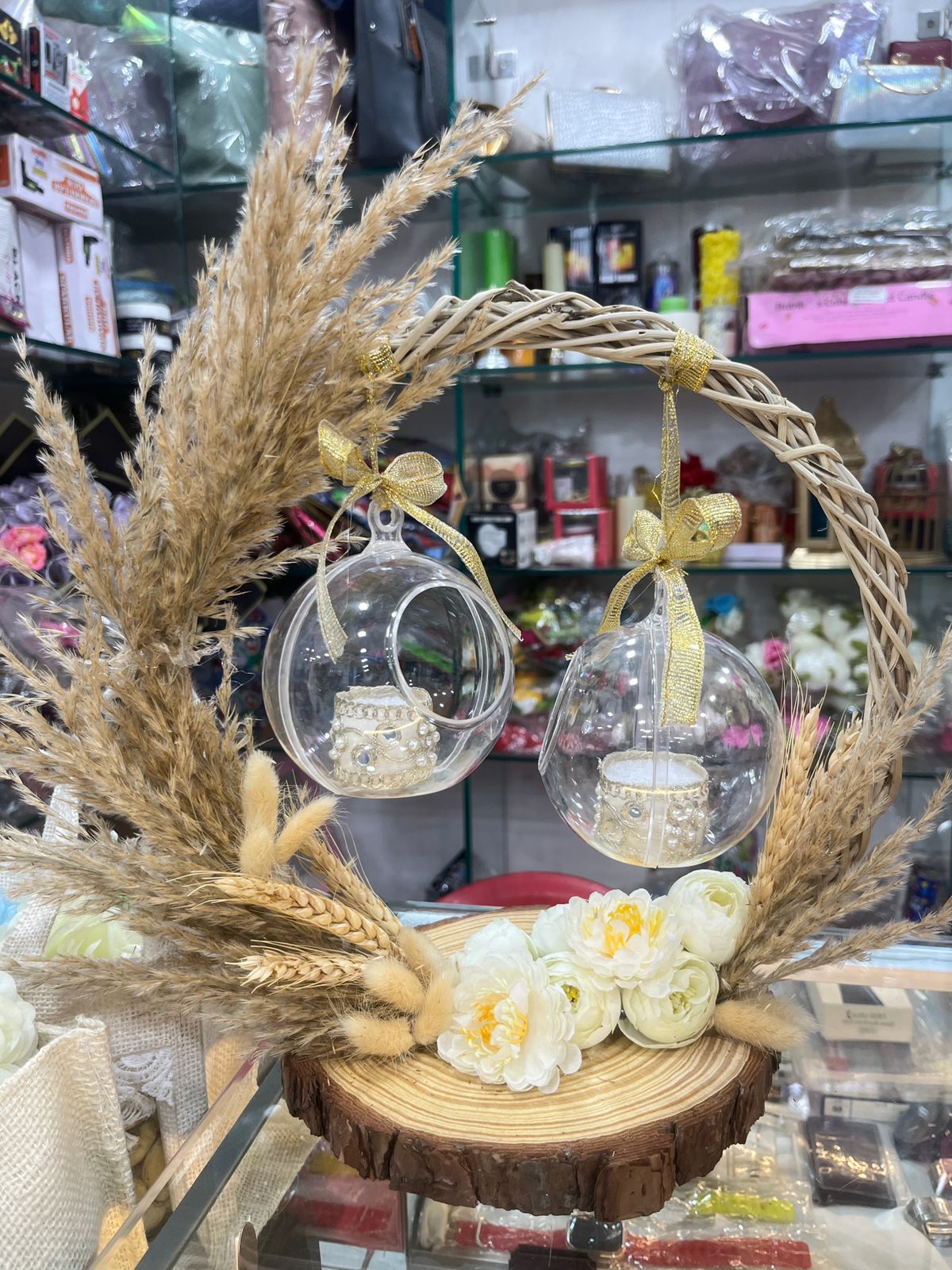 Boho themed ring tray. Rent it for