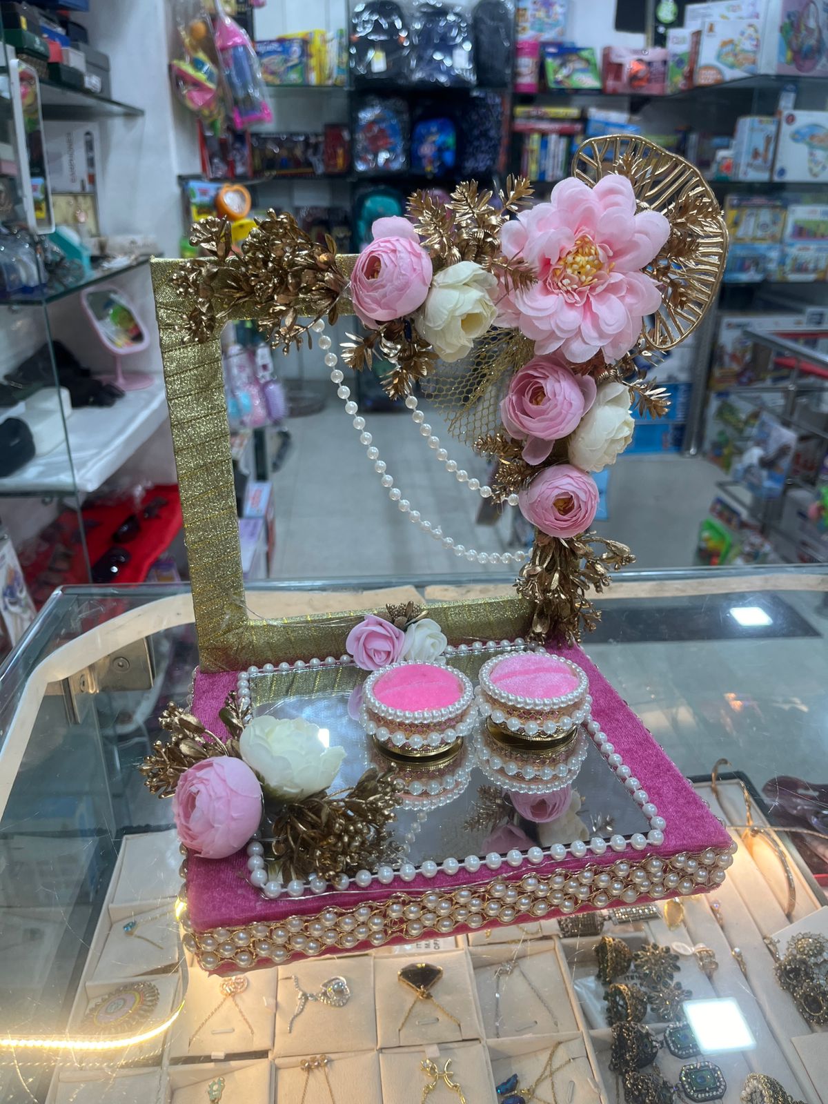 The Royal Pink Ring Platter. Rent it for