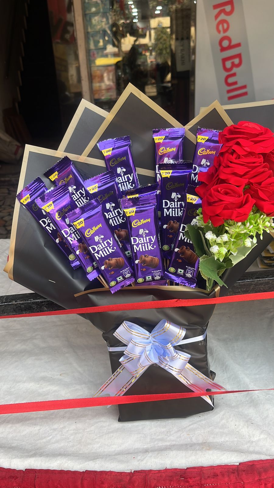Dairy Milk and rose hamper