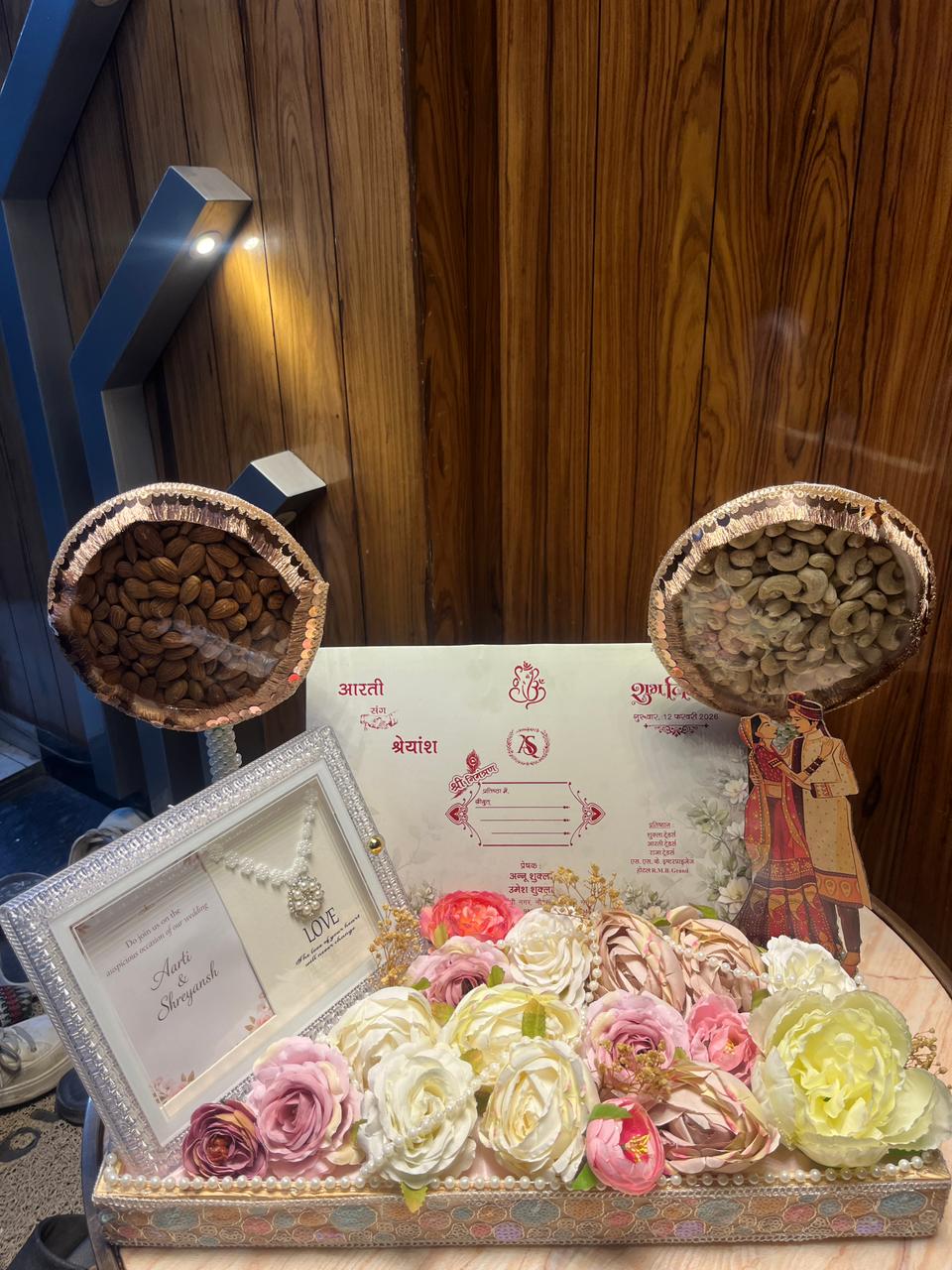 Wedding Card & Dry Fruit Platter
