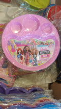 Barbie theme plates