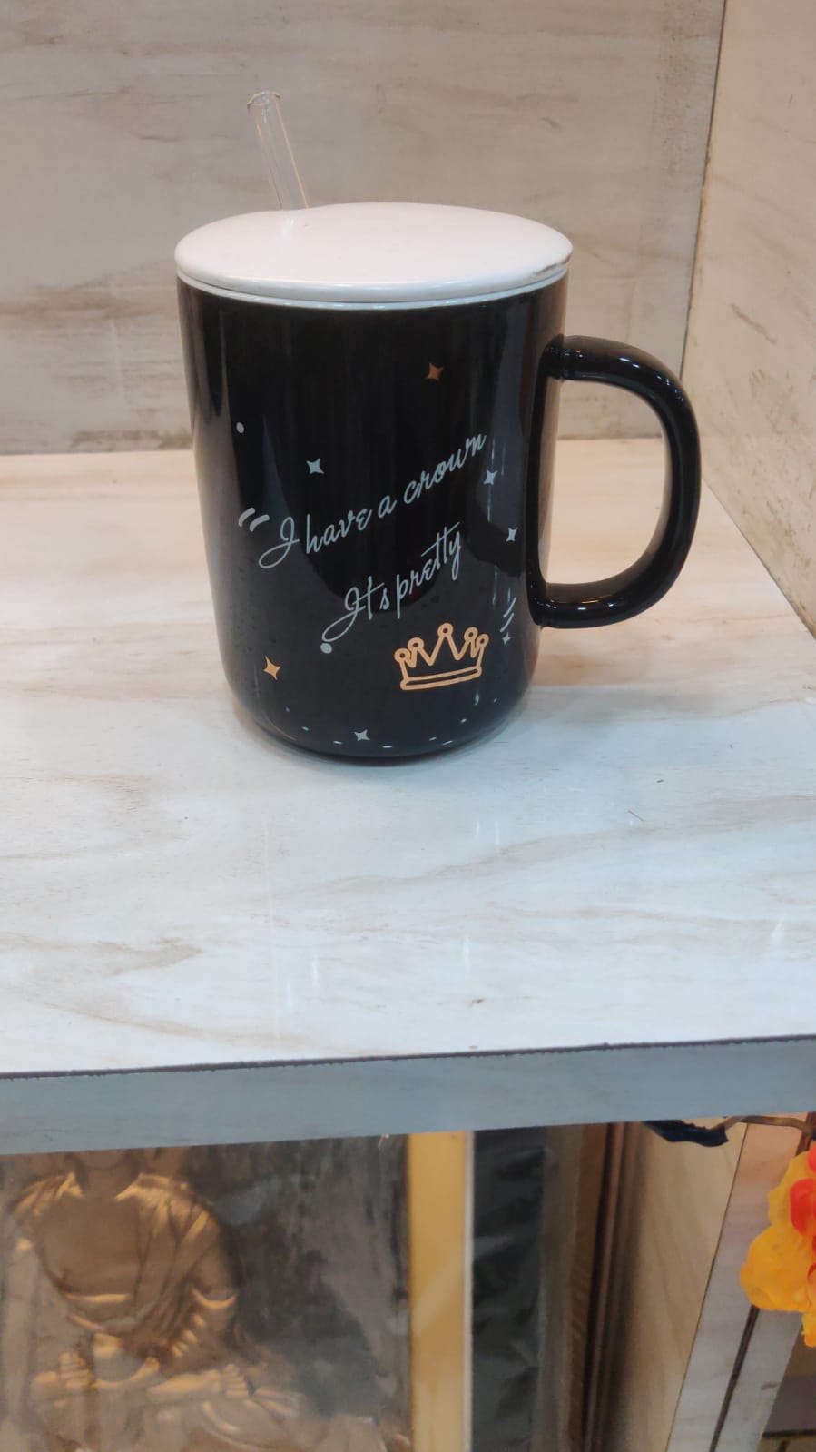Black Slogan Mug