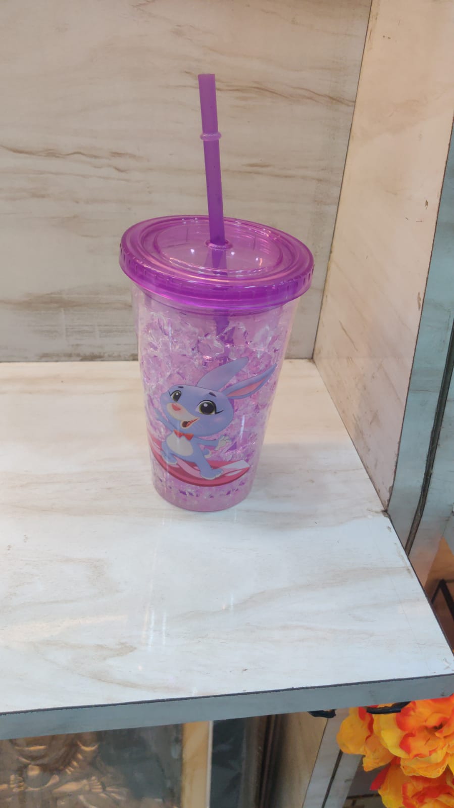 Purple Pastel Bead Unicorn Tumbler
