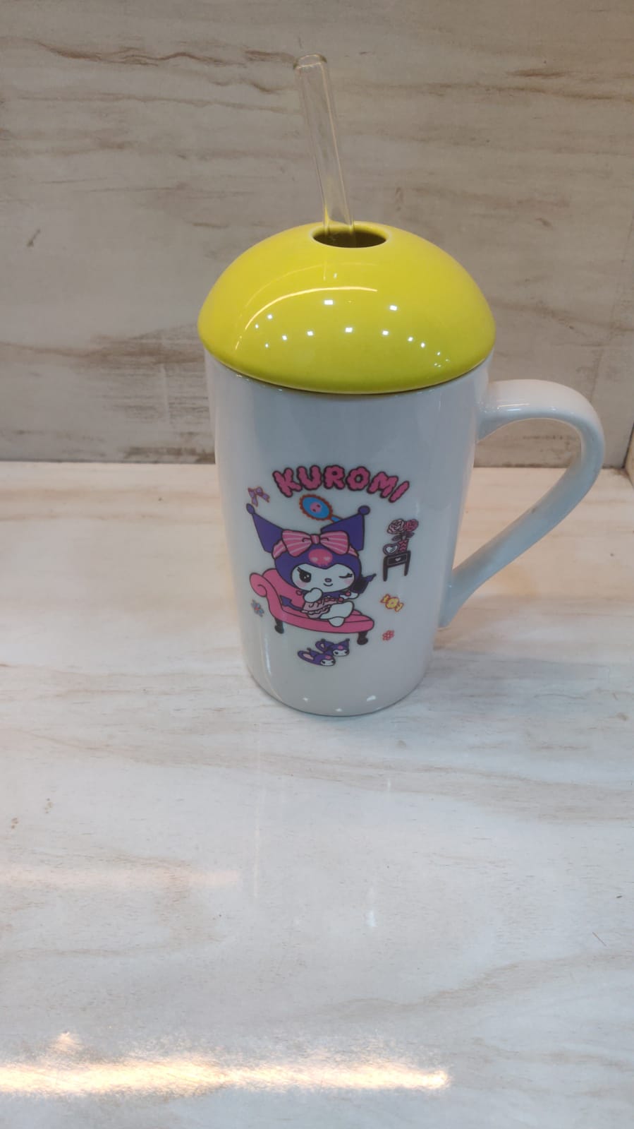Playful Kuromi Ceramic Sipper