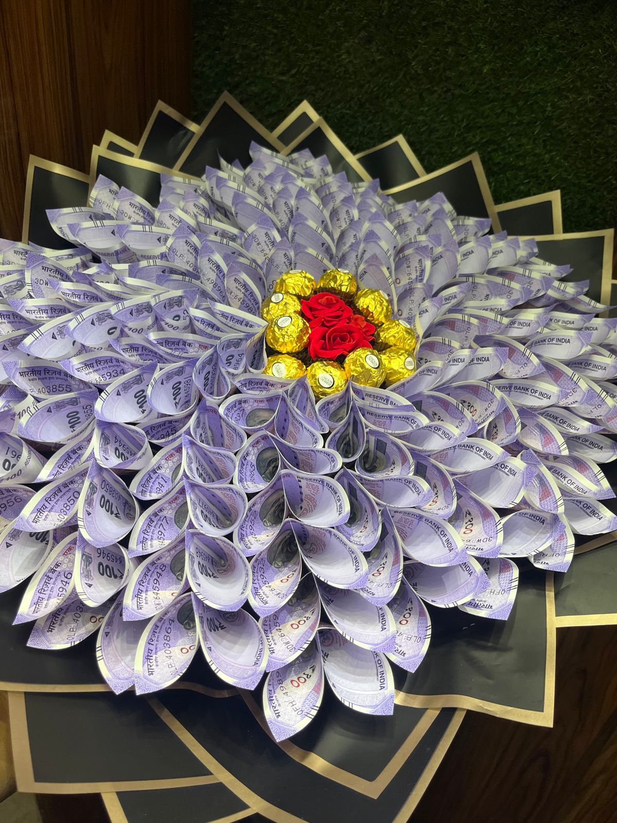 11000 wala bouquet with 10 ferrero