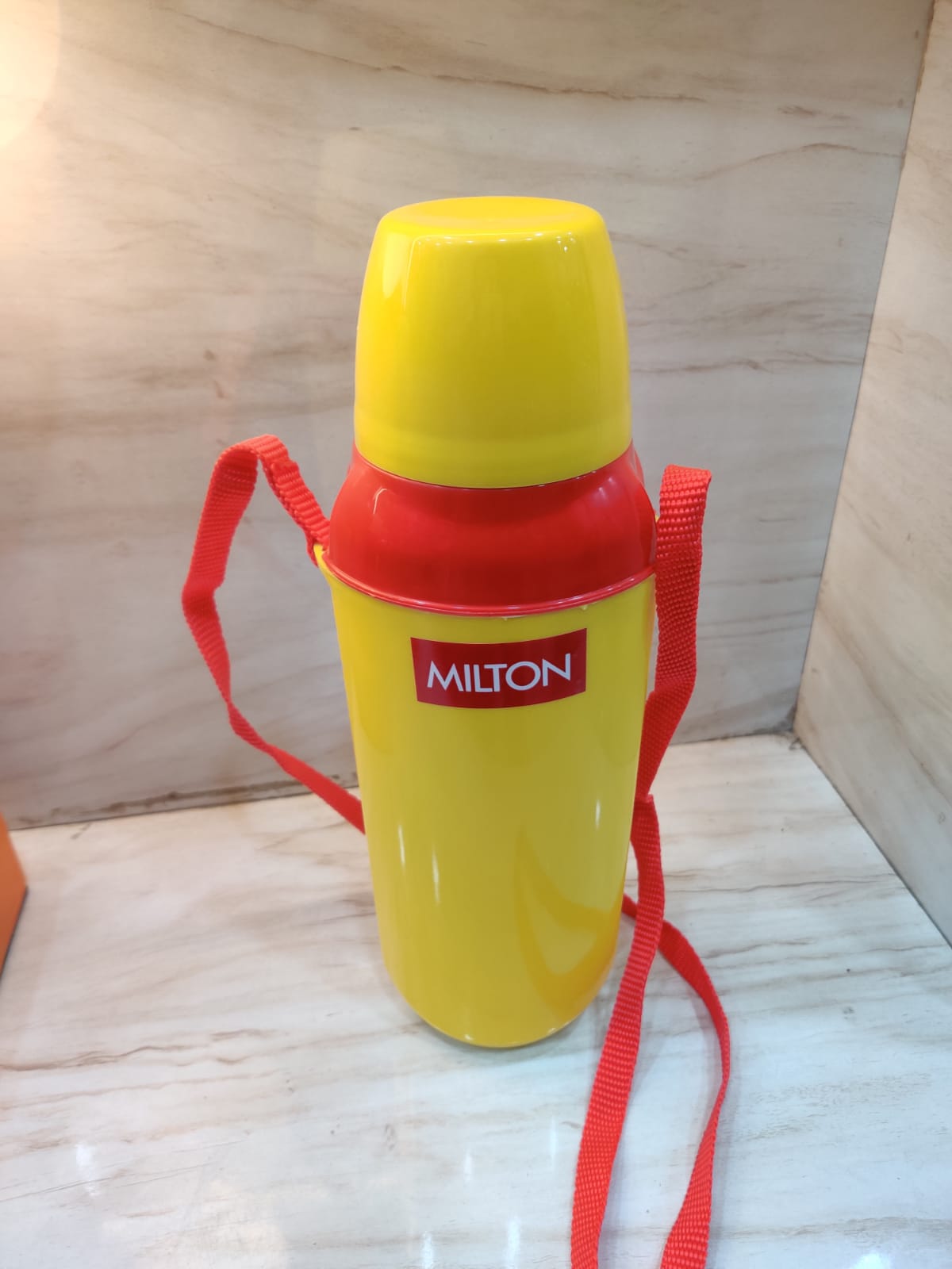 Yellow milton bottle