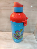 Blue and red cartoon bottle