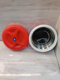 Red steel tiffin