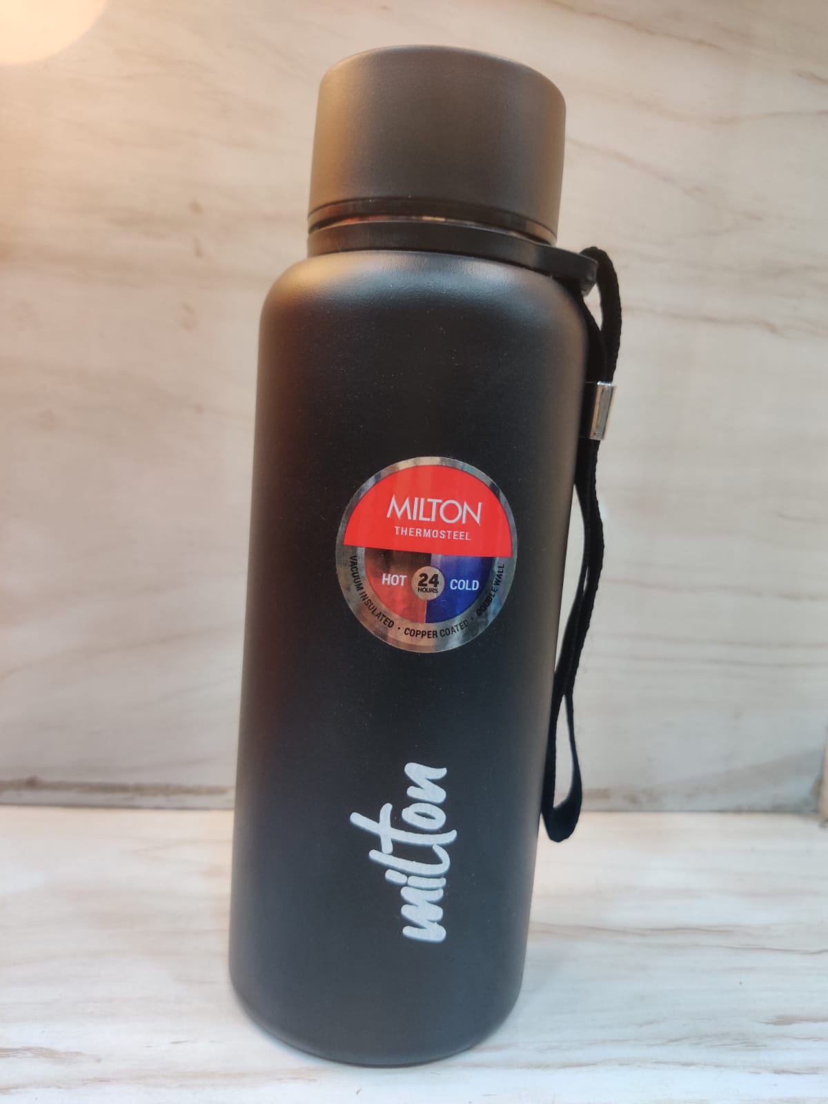 Black Stainless Steel Thermosteel Bottle