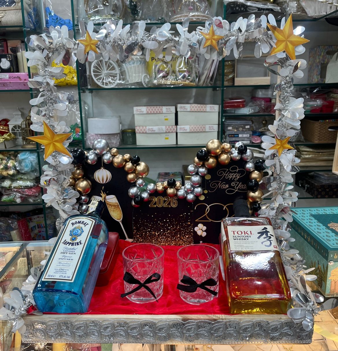 Liquor bottle hamper(bottle to be provided by customer)