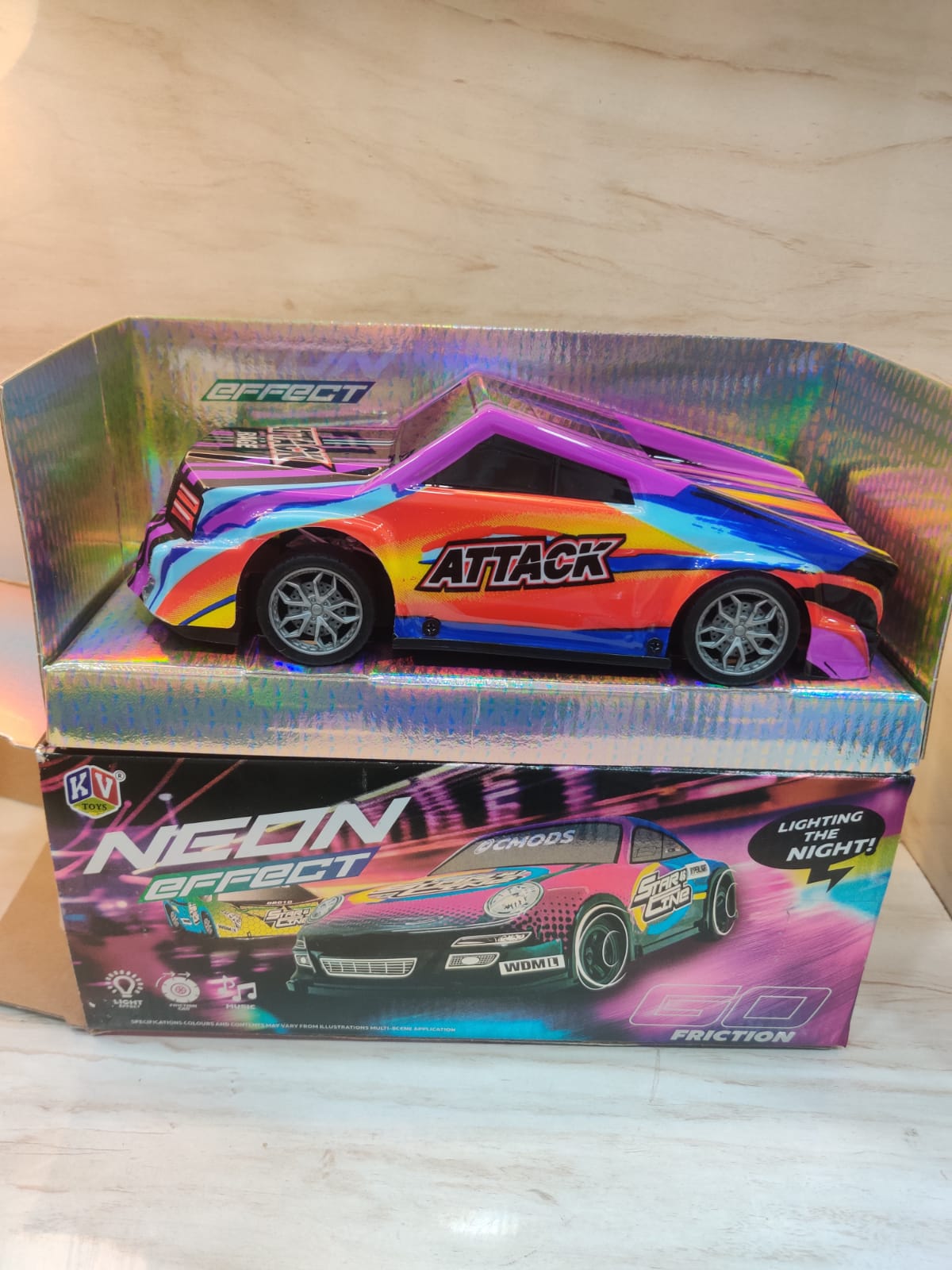 Neon car