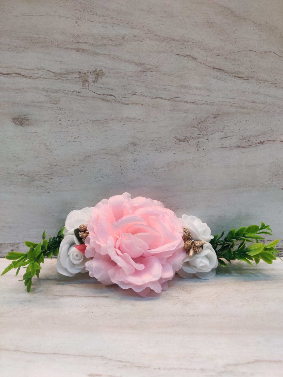 Baby pink and cream silk bunch