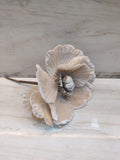 Cream velvet flower