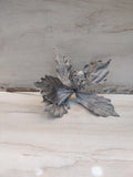 Silver Glitter Artificial Flower
