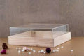 12*18 inches acrylic box with 4 inches height