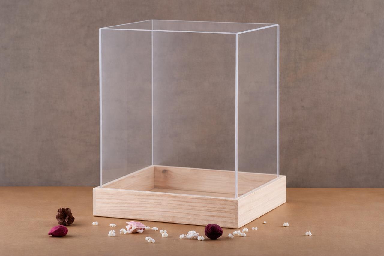 12*12 inches acrylic box with 12 inches height