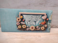 Blue floral envelope