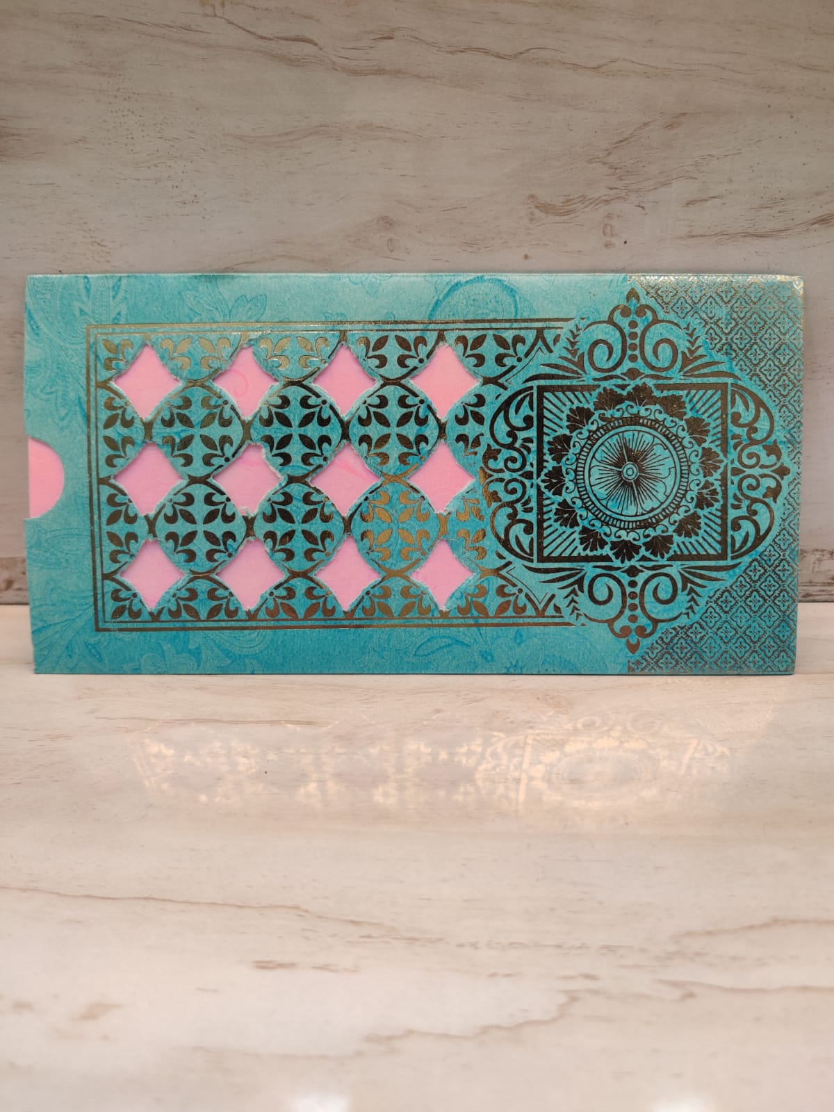 Turquoise Shagun Envelope