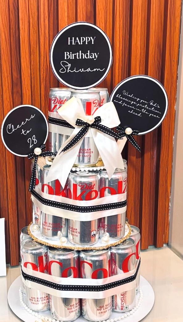 Birthday hamper with diet coke