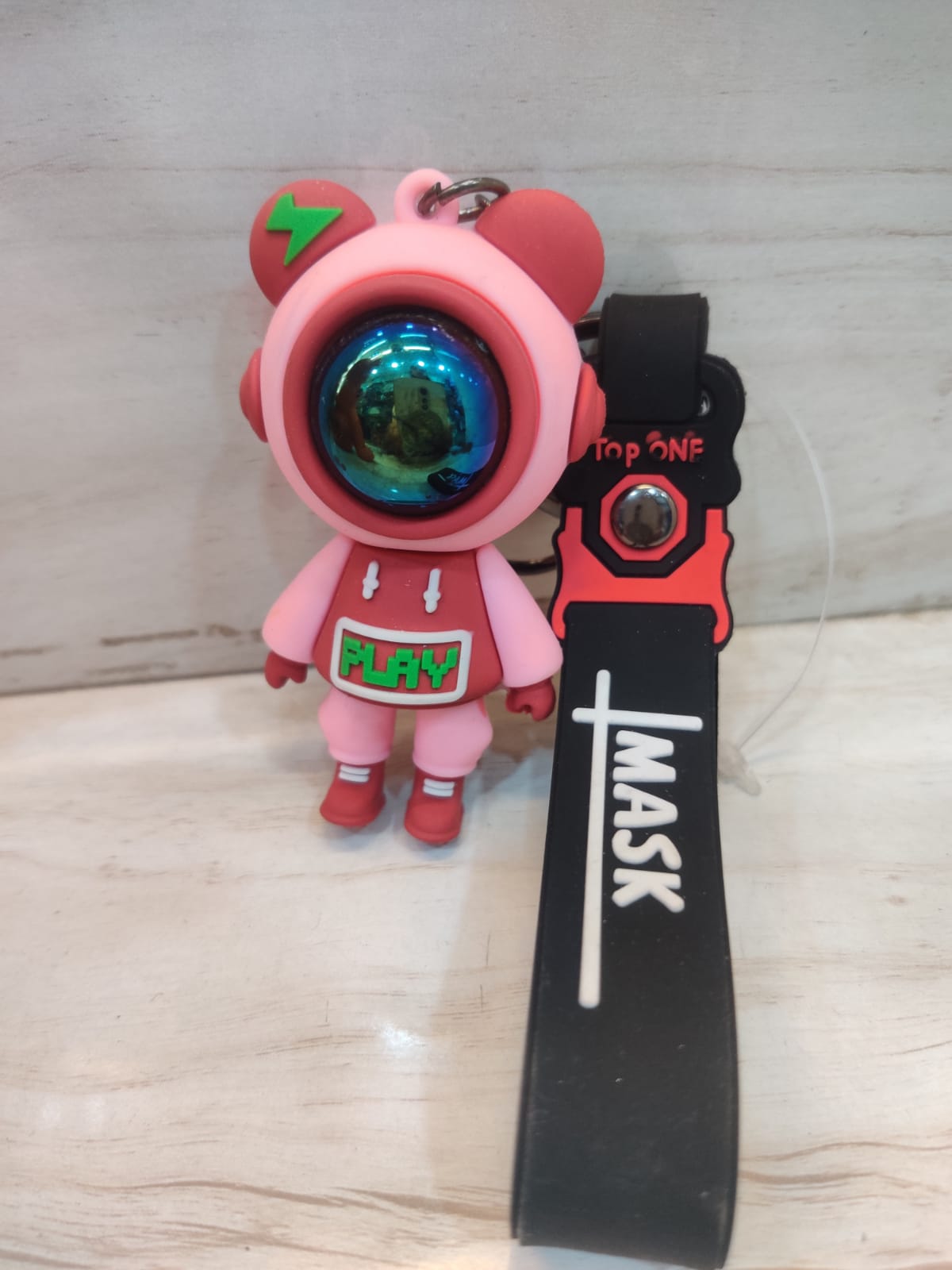 Pink Astronaut Keychain